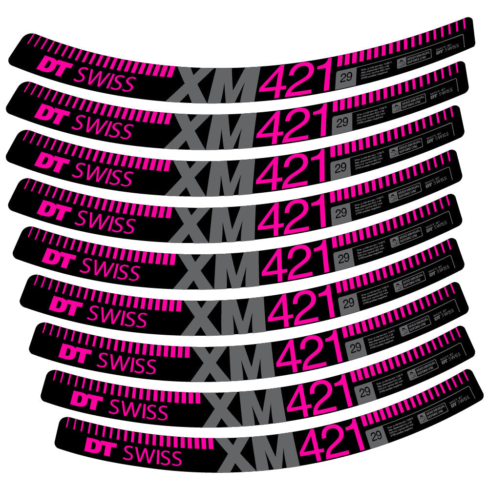 Autocollant DT Swiss XM421, Roues VTT 29, Autocollant Vélo vinyle