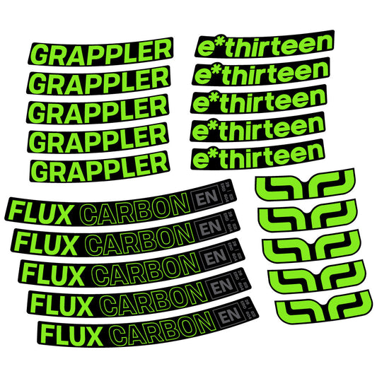 Autocollant E-Thirteen Grappler Flux, Roues VTT 29, Autocollant Vélo vinyle