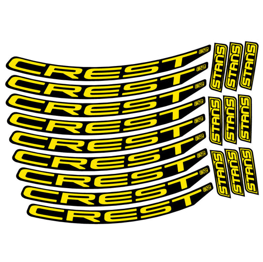 Autocollant Stans Crest S2, Roues VTT 29, Autocollant Vélo vinyle