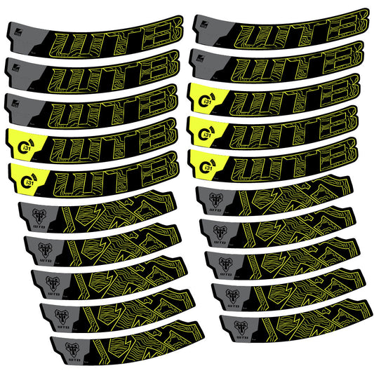 Autocollant WTB Ci31 Carbon, Roues VTT 29, Autocollant Vélo vinyle