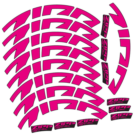 Autocollant Zipp 454 NSW, Roues Route 58mm, Autocollant Vélo vinyle
