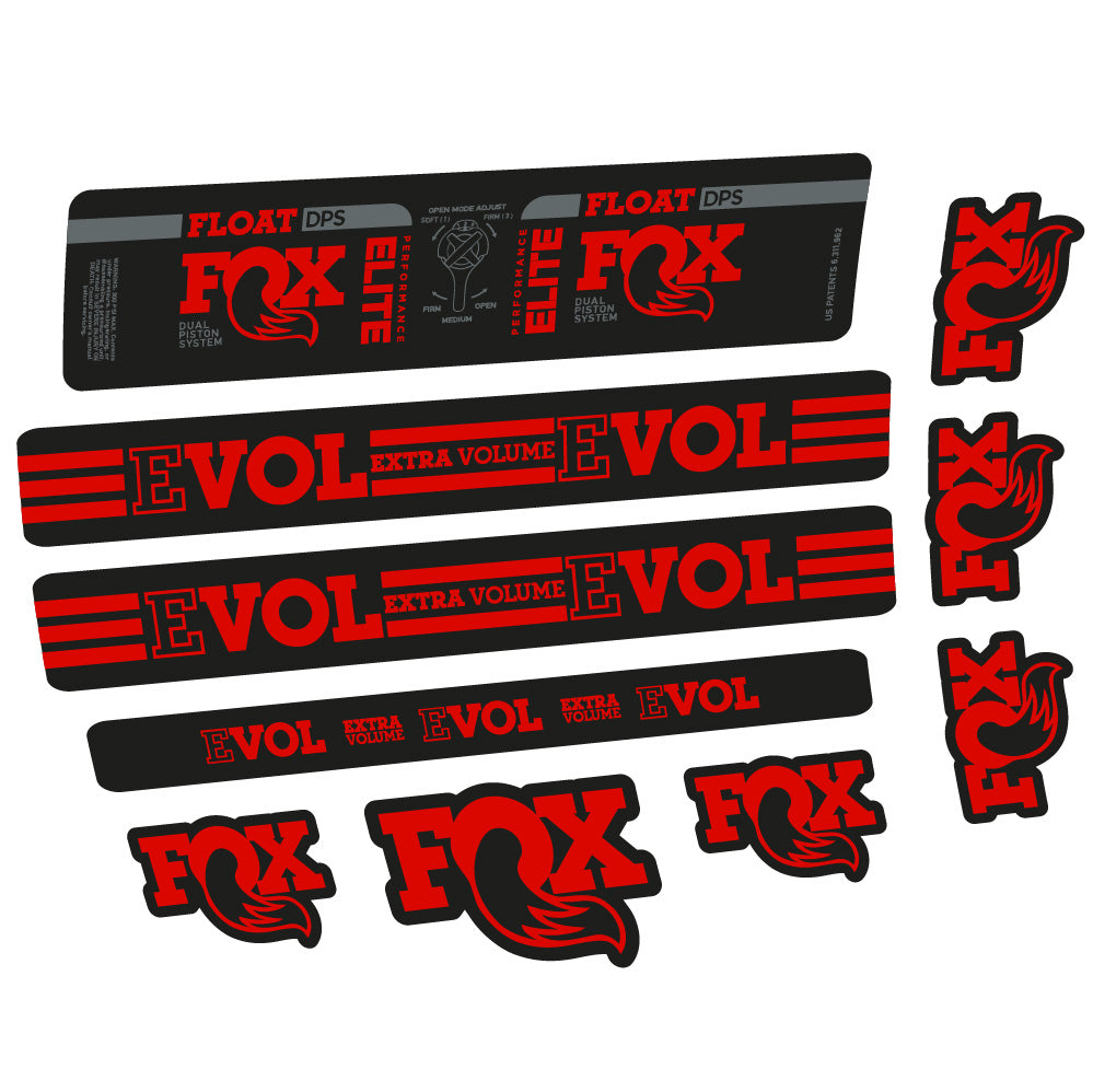 Autocollant Fox Float DPS Elite, Amortisseur, Vélo vinyle sticker
