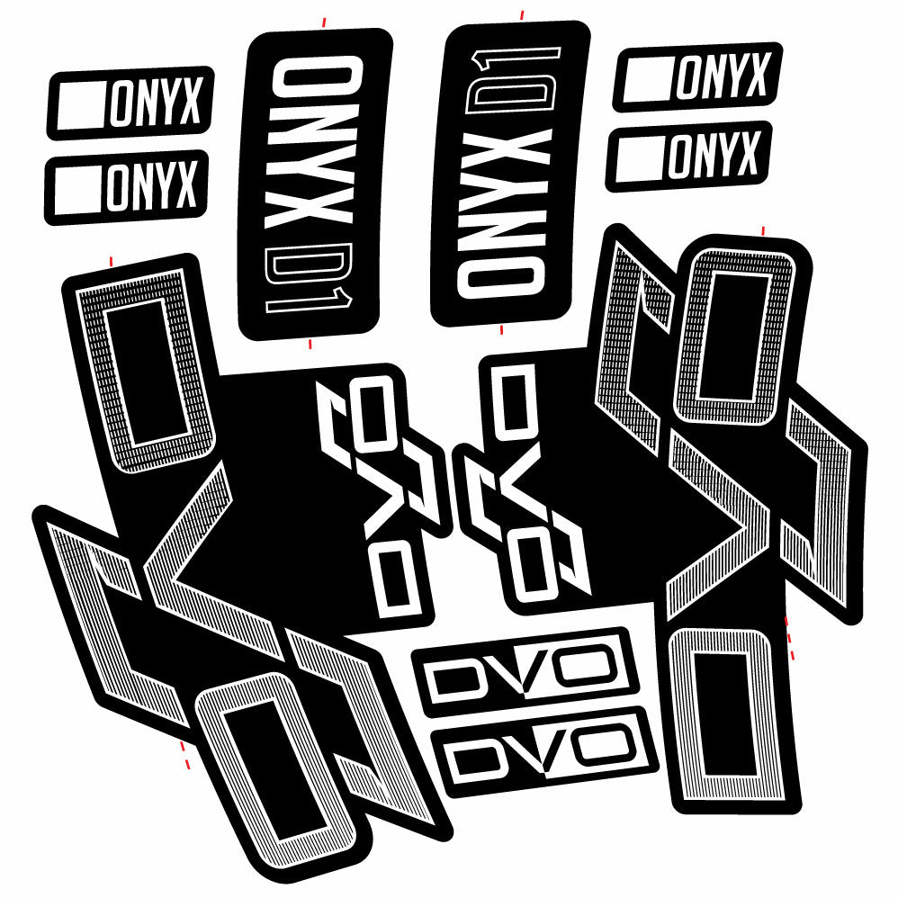 Autocollant DVO Onyx D1, Fourche 29, Vélo vinyle sticker