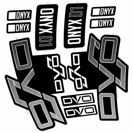 Autocollant DVO Onyx D1, Fourche 29, Vélo vinyle sticker