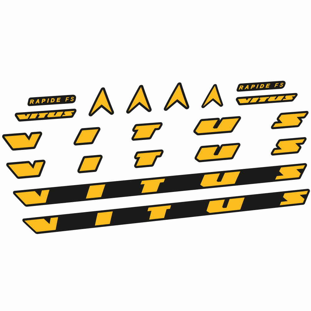 Autocollant Vitus Rapide FS CRX 2022, Cadre, Vélo vinyle sticker
