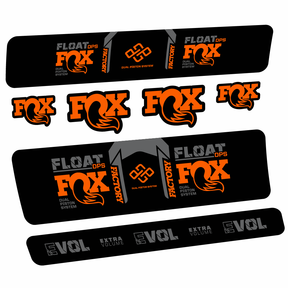 Autocollant Fox Float Factory DPS, Shock Absorber, Autocollant Vélo vinyle