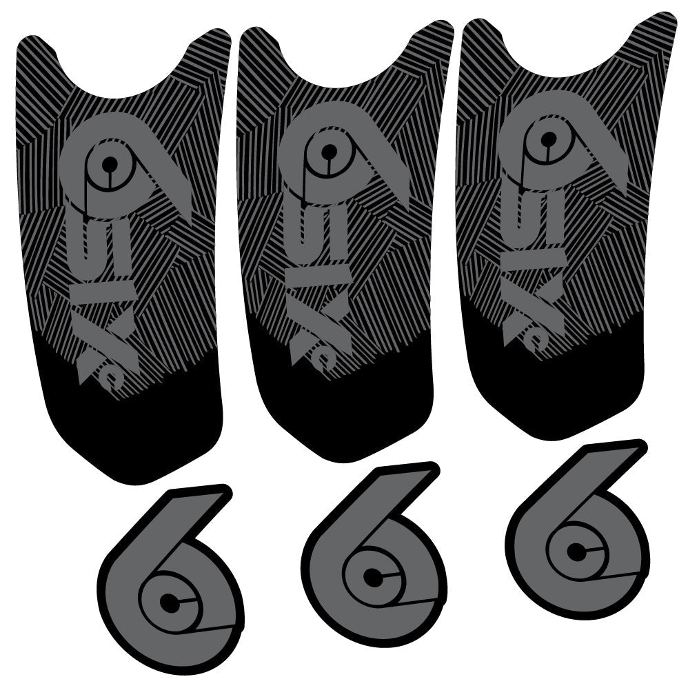 Autocollant RaceFace SixC Cinch, Pédalier, Vélo vinyle autocollant