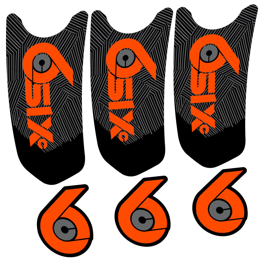 Autocollant RaceFace SixC Cinch, Pédalier, Vélo vinyle autocollant