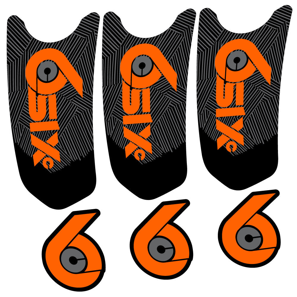 Autocollant RaceFace SixC Cinch, Pédalier, Vélo vinyle autocollant