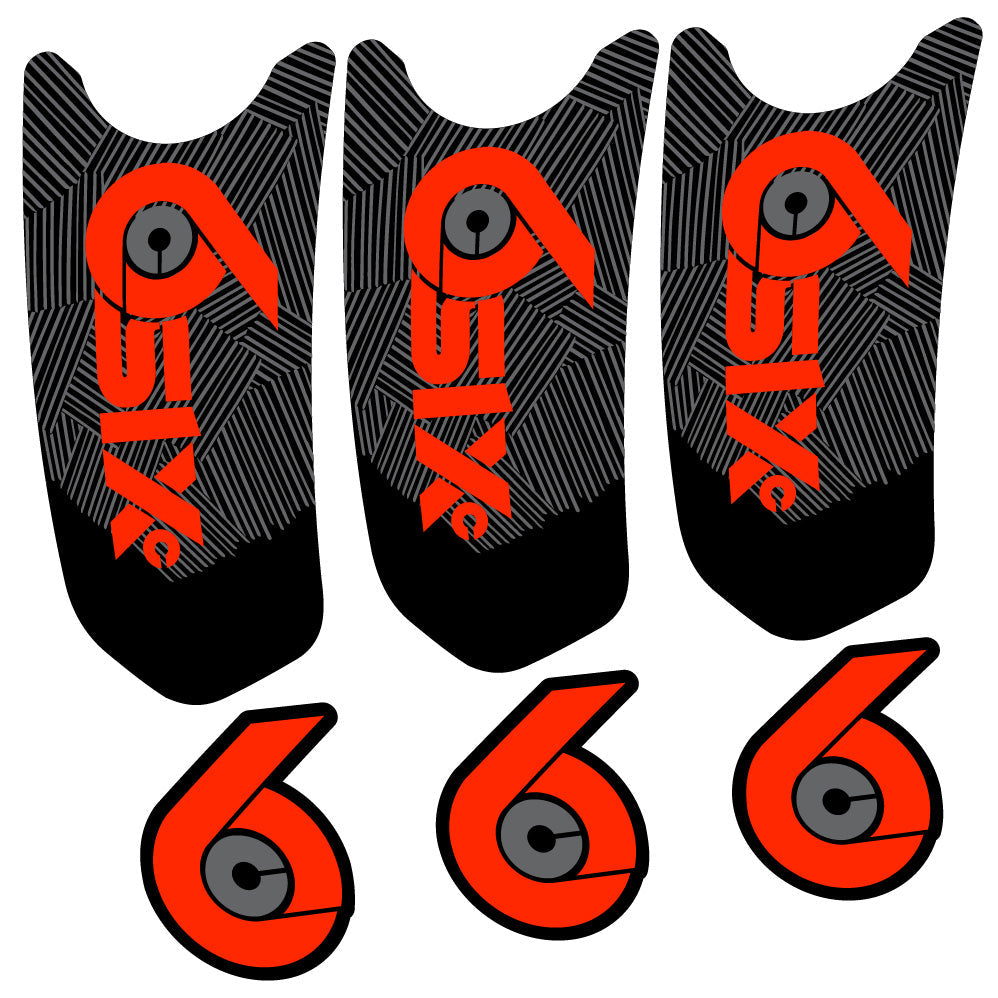 Autocollant RaceFace SixC Cinch, Pédalier, Vélo vinyle autocollant