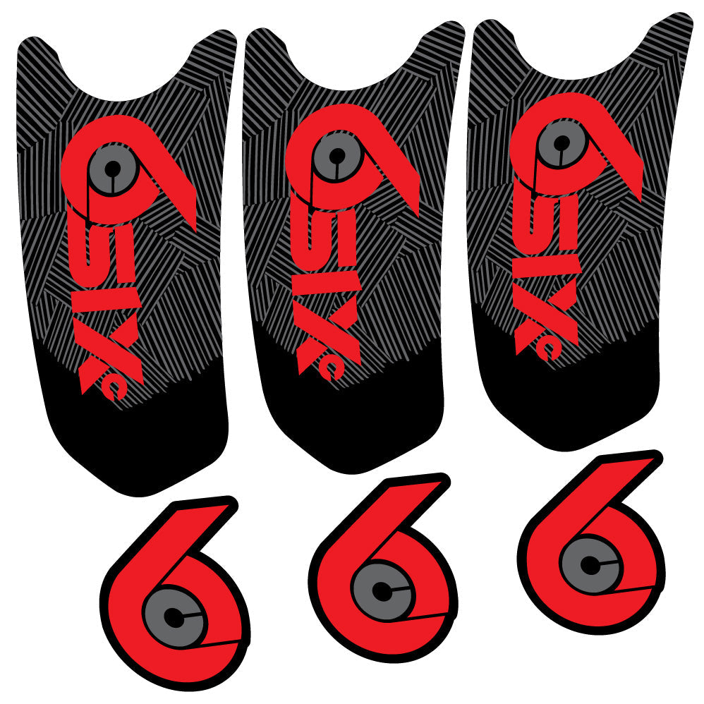 Autocollant RaceFace SixC Cinch, Pédalier, Vélo vinyle autocollant