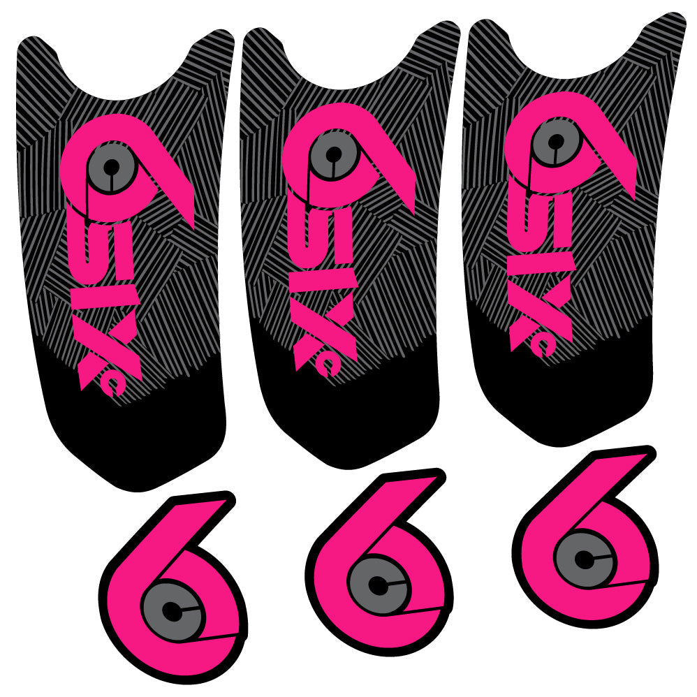 Autocollant RaceFace SixC Cinch, Pédalier, Vélo vinyle autocollant