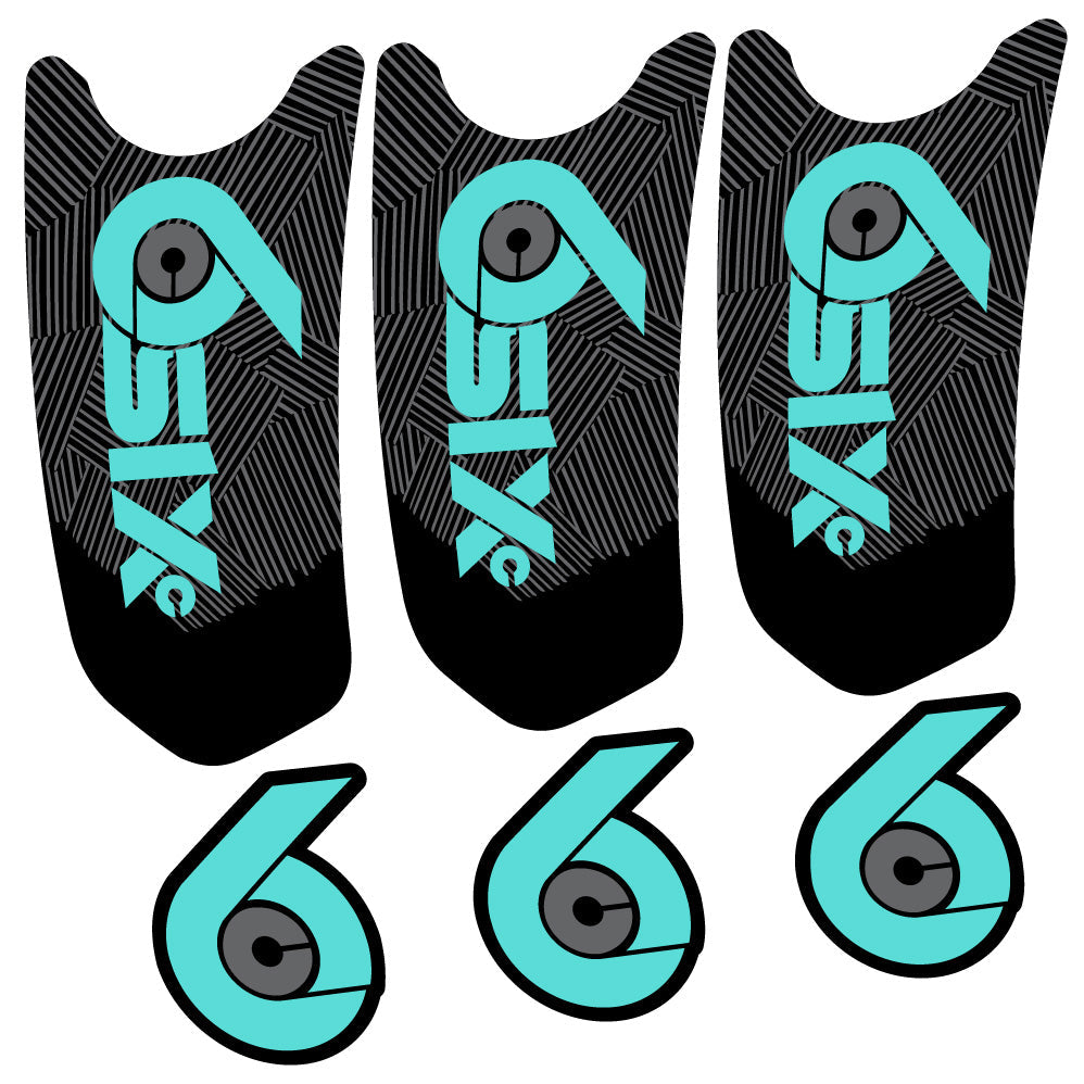 Autocollant RaceFace SixC Cinch, Pédalier, Vélo vinyle autocollant