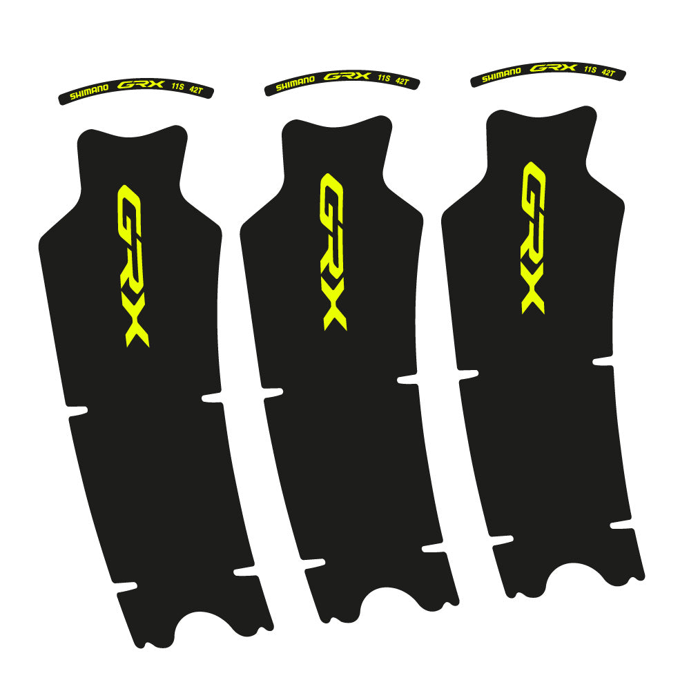 Autocollant Shimano GRX 11S 42T, Pédalier, Vélo vinyle autocollant