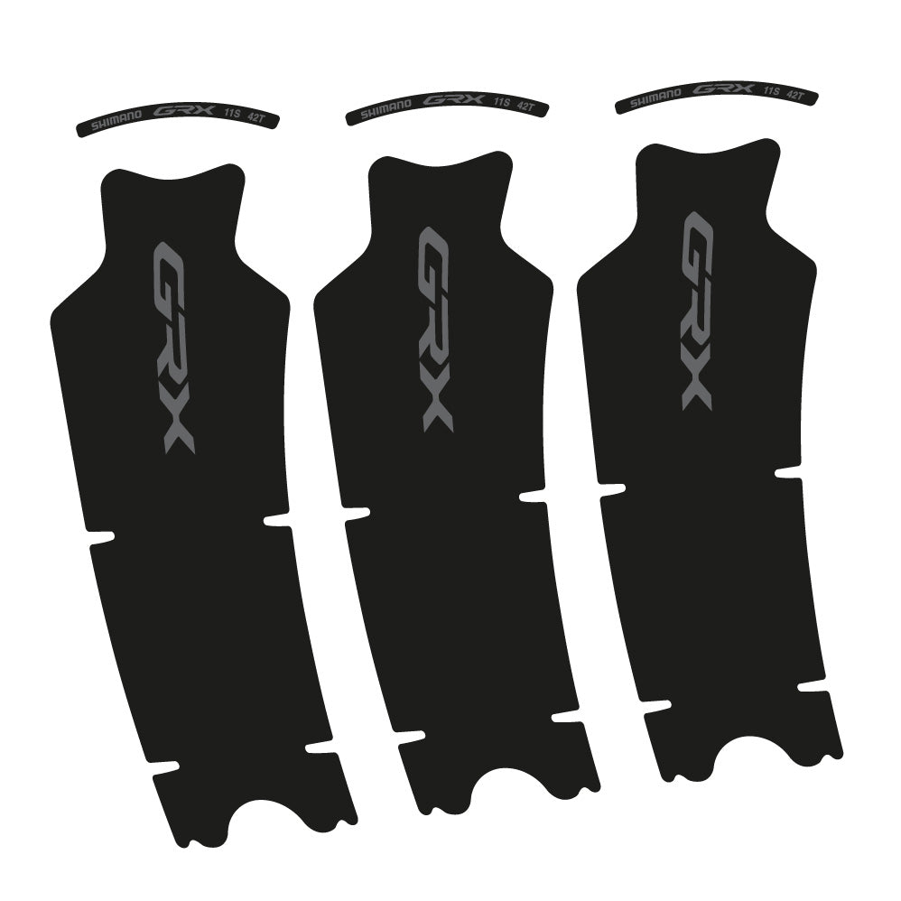 Autocollant Shimano GRX 11S 42T, Pédalier, Vélo vinyle autocollant