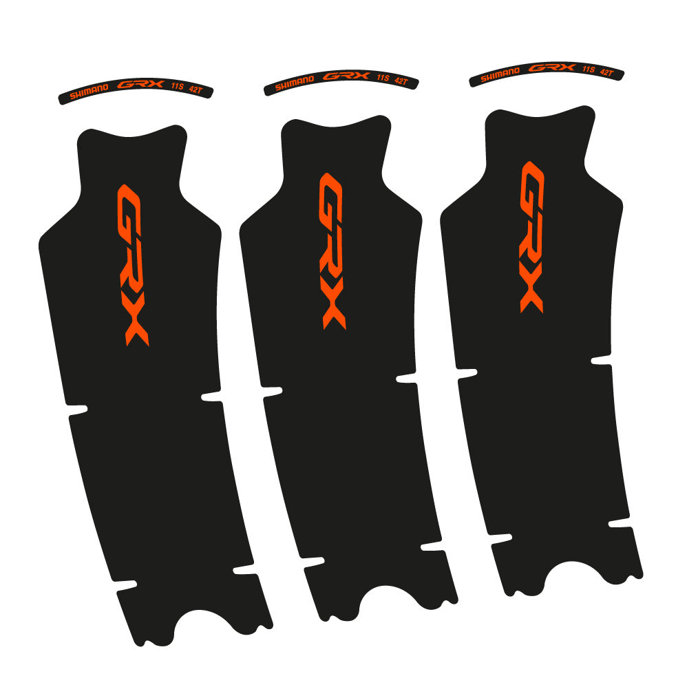 Autocollant Shimano GRX 11S 42T, Pédalier, Vélo vinyle autocollant