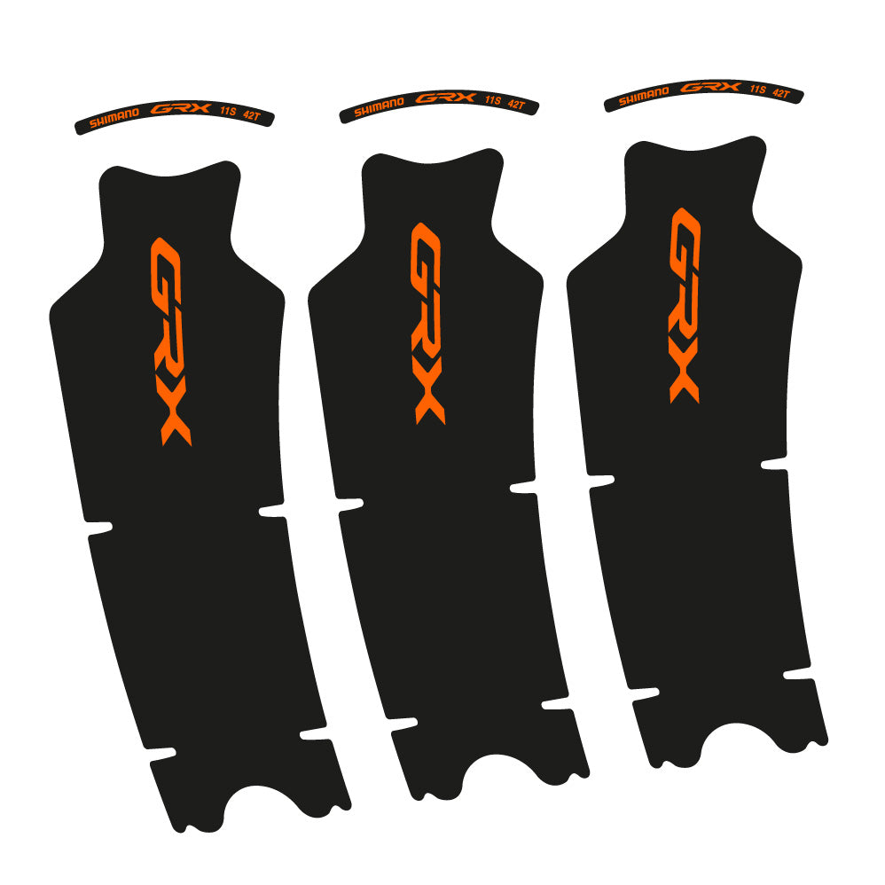 Autocollant Shimano GRX 11S 42T, Pédalier, Vélo vinyle autocollant