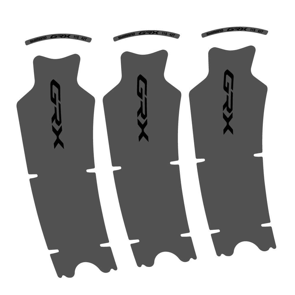 Autocollant Shimano GRX 11S 42T, Pédalier, Vélo vinyle autocollant