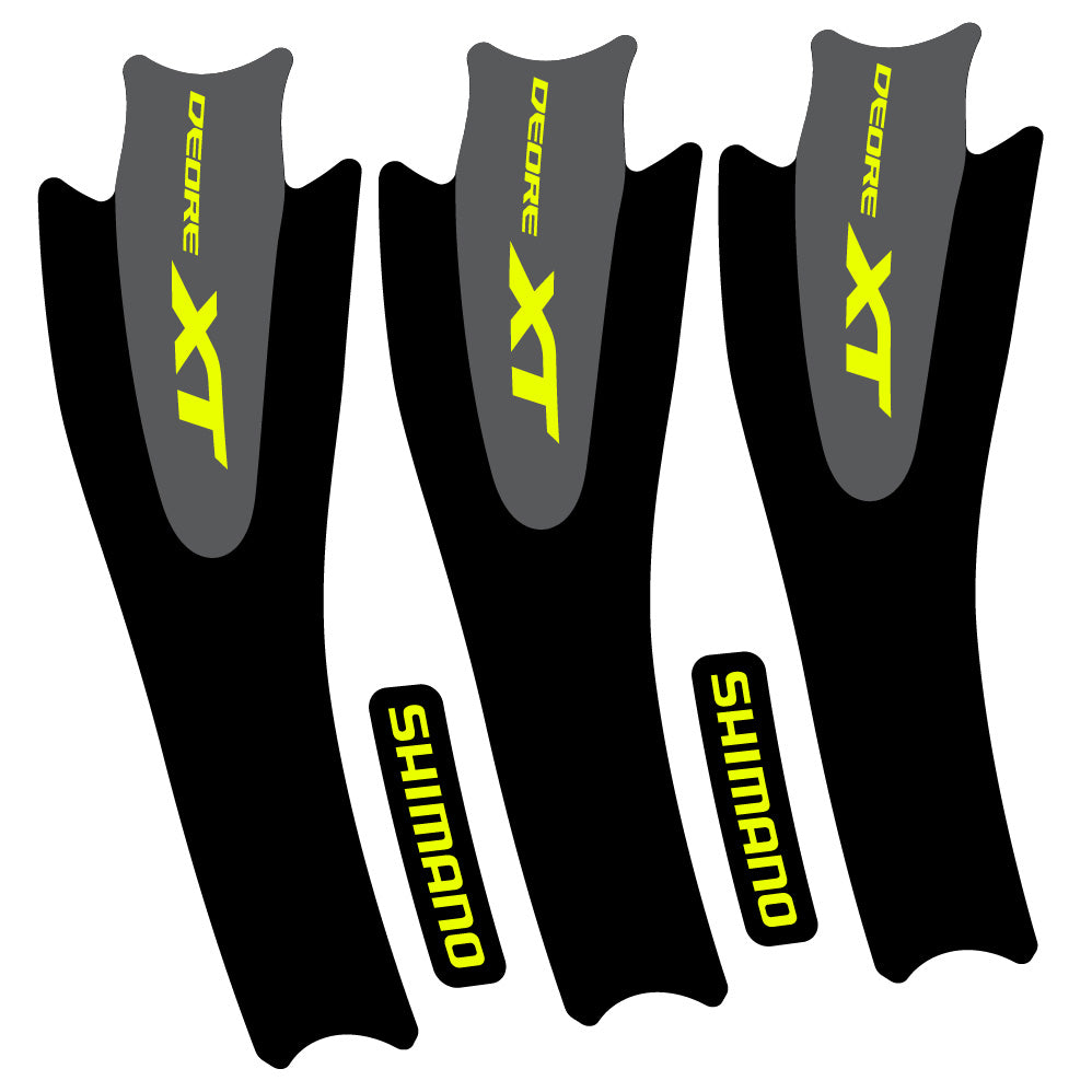 Autocollant Shimano XT M8000, Pédalier, Vélo vinyle autocollant