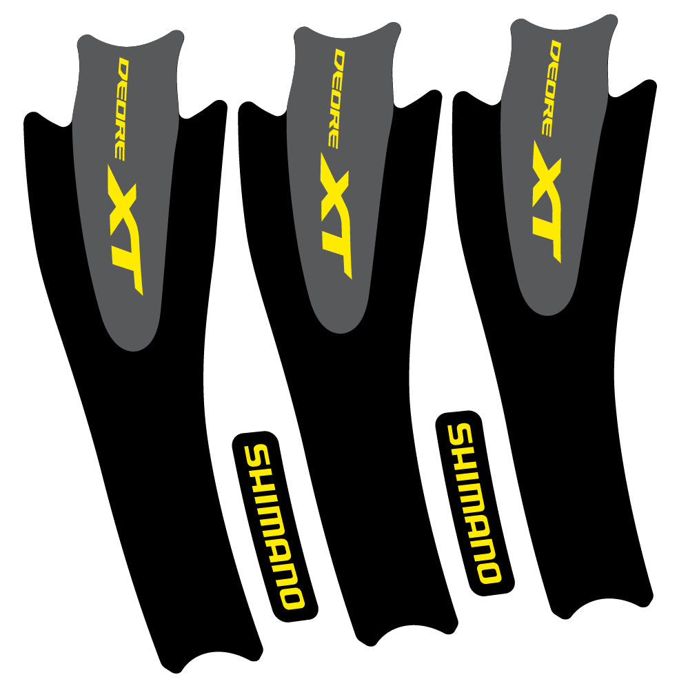 Autocollant Shimano XT M8000, Pédalier, Vélo vinyle autocollant