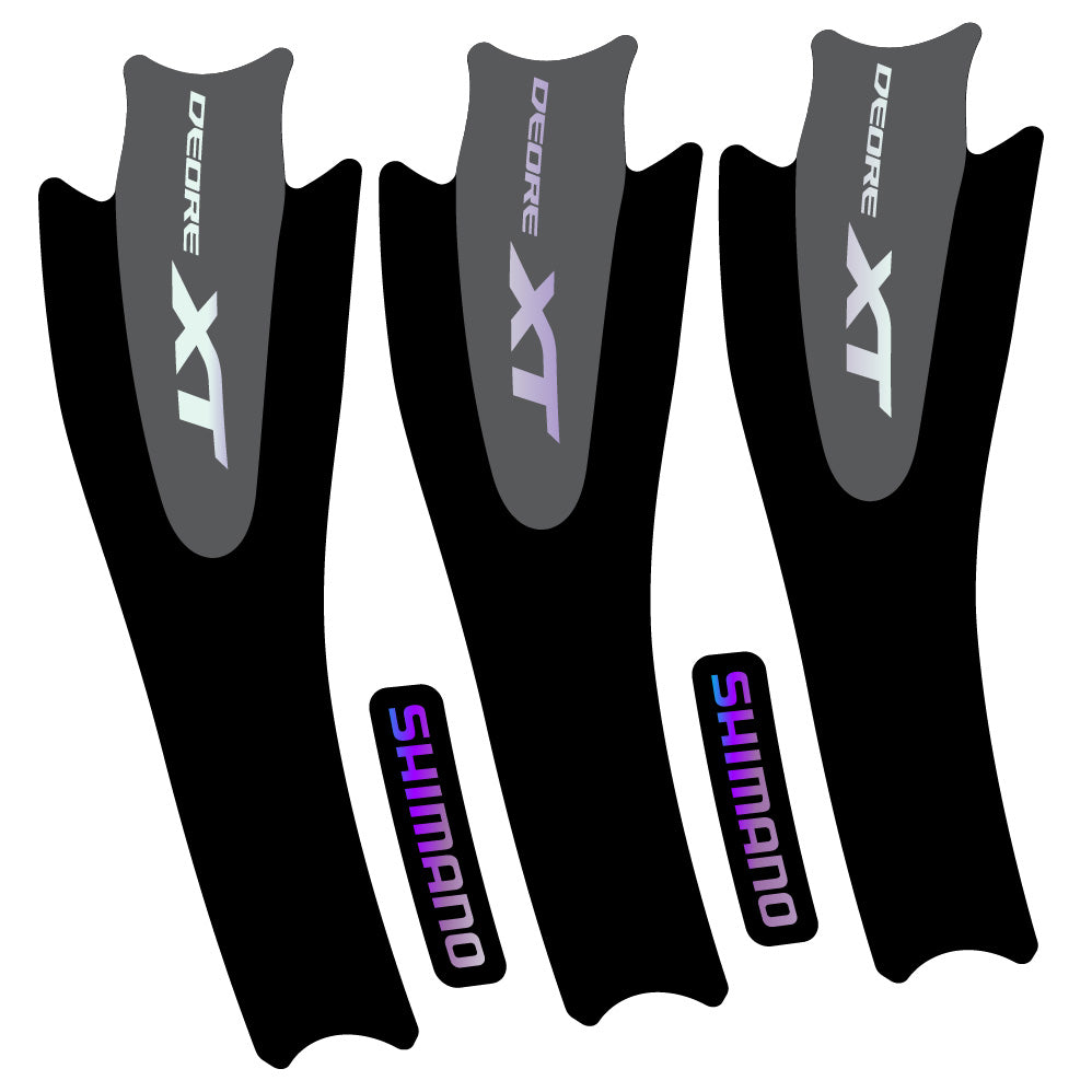 Autocollant Shimano XT M8000, Pédalier, Vélo vinyle autocollant