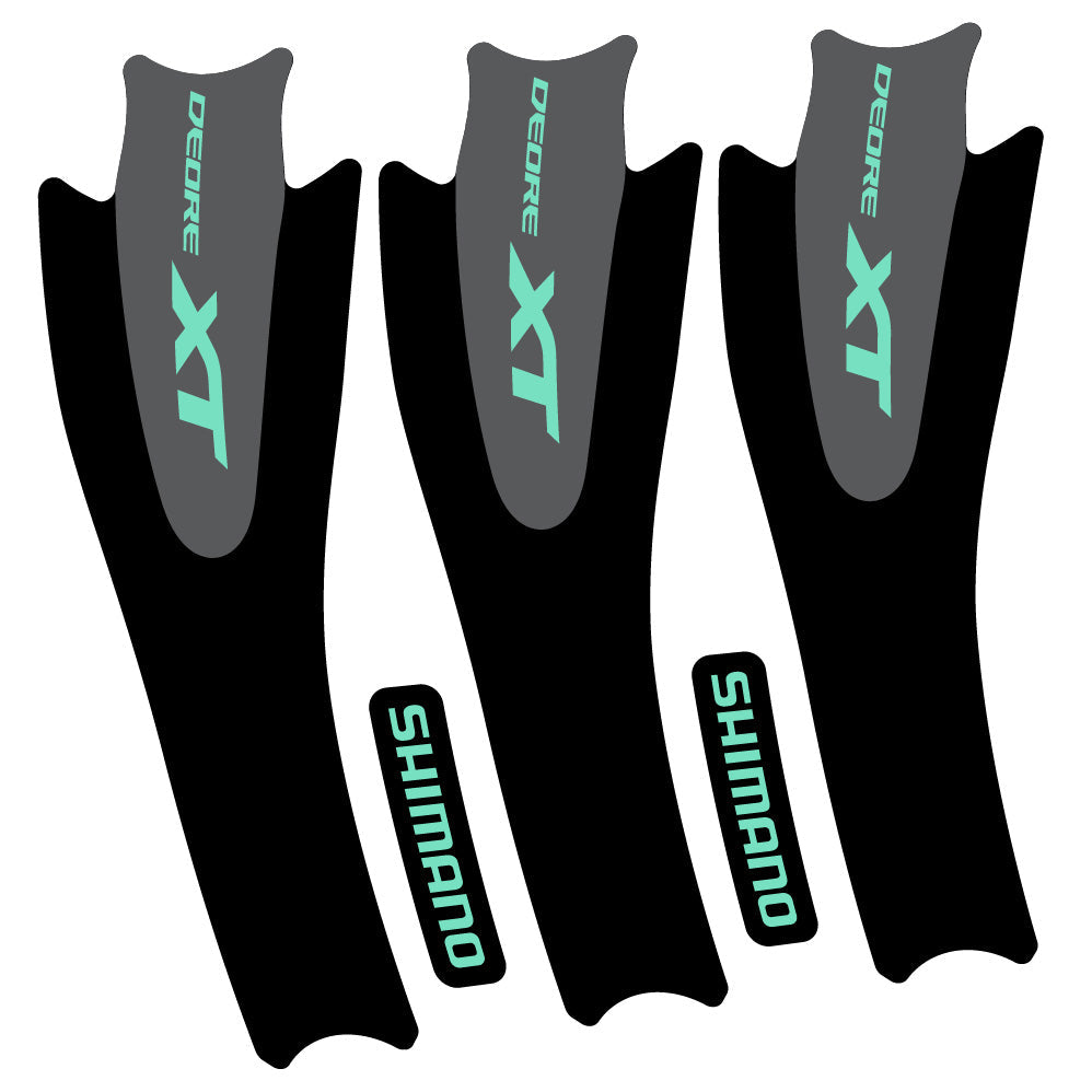 Autocollant Shimano XT M8000, Pédalier, Vélo vinyle autocollant