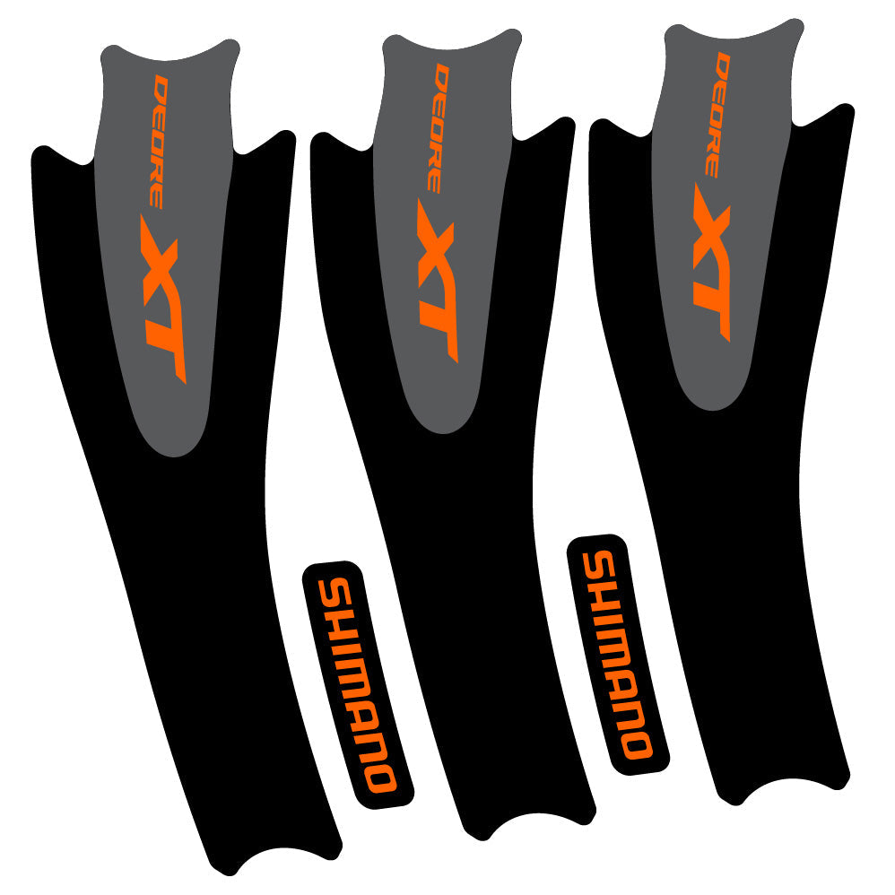 Autocollant Shimano XT M8000, Pédalier, Vélo vinyle autocollant