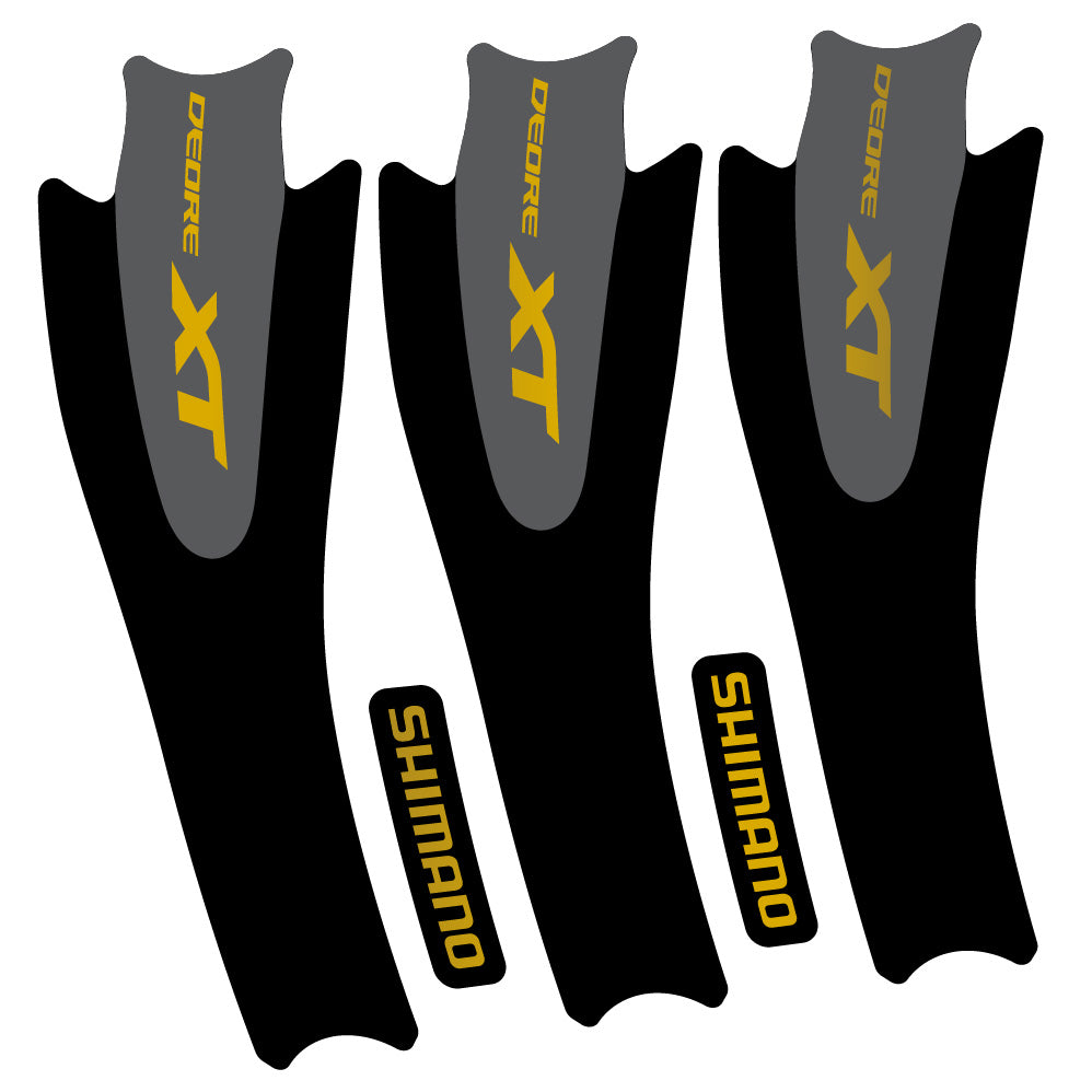 Autocollant Shimano XT M8000, Pédalier, Vélo vinyle autocollant