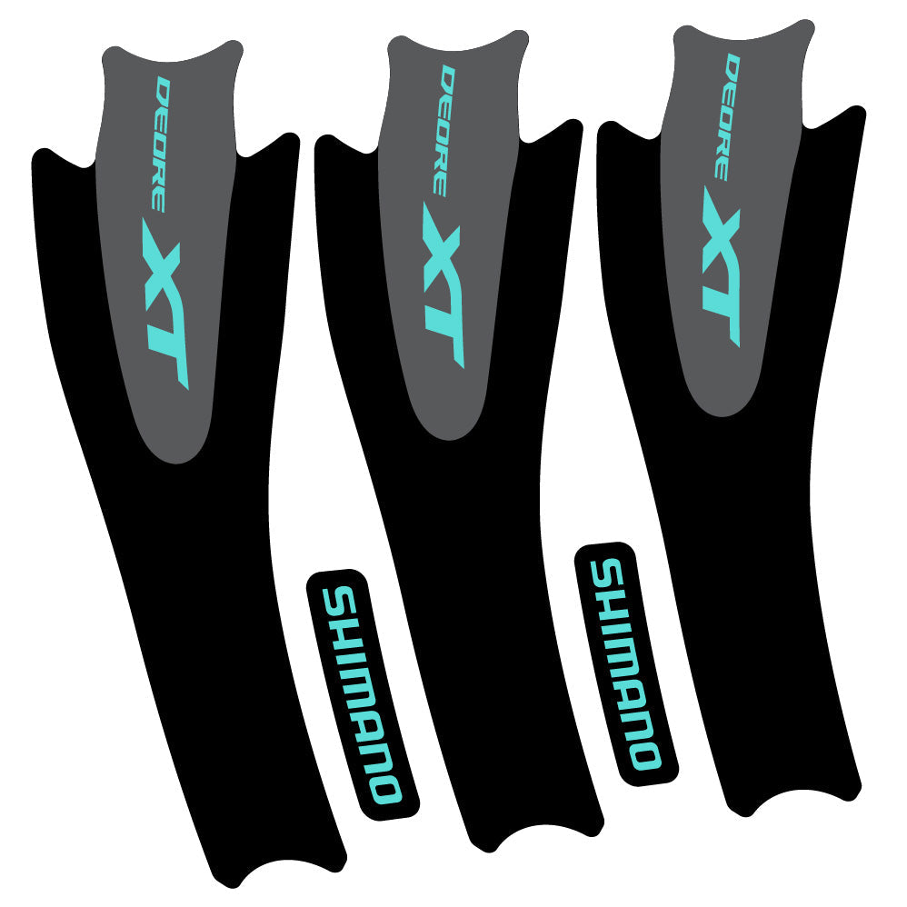 Autocollant Shimano XT M8000, Pédalier, Vélo vinyle autocollant