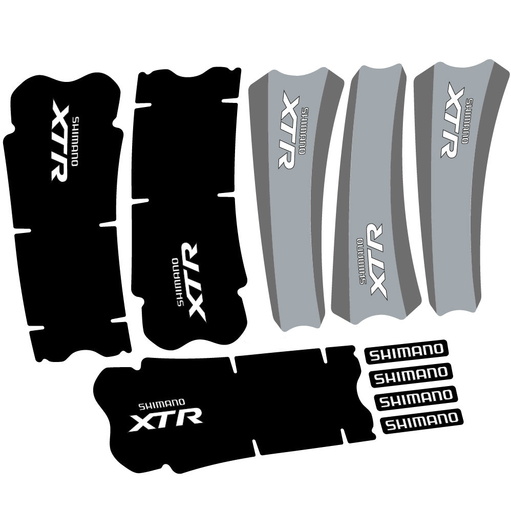 Autocollant Shimano XTR M970, Pédalier, Vélo vinyle autocollant