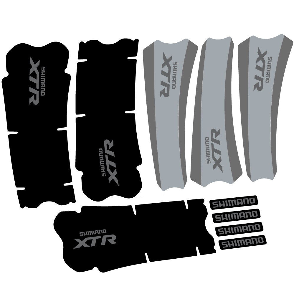 Autocollant Shimano XTR M970, Pédalier, Vélo vinyle autocollant