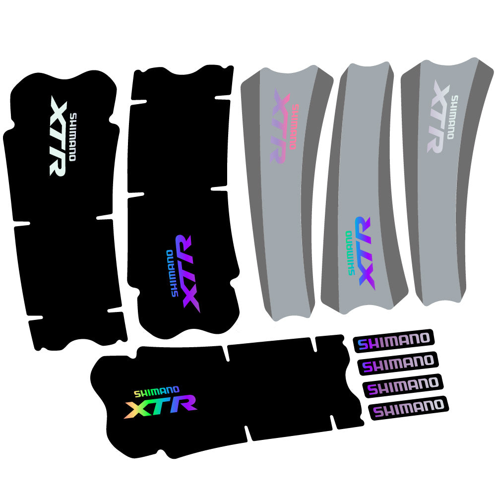 Autocollant Shimano XTR M970, Pédalier, Vélo vinyle autocollant
