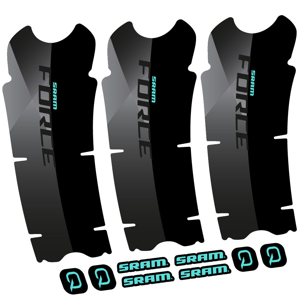 Autocollant Sram Force AXS, Pédalier, Vélo vinyle autocollant