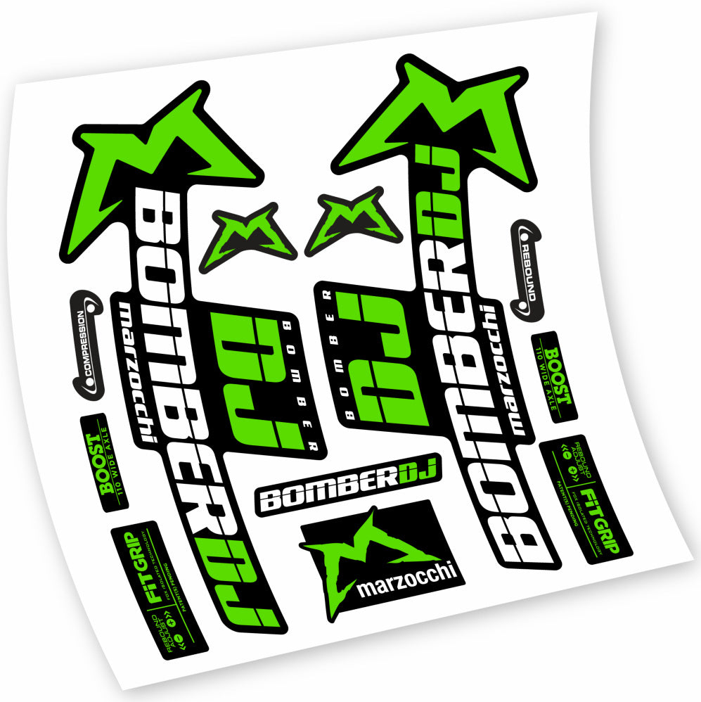 Autocollant Marzocchi Bomber DJ 2021, Fourche 29, Vélo vinyle sticker