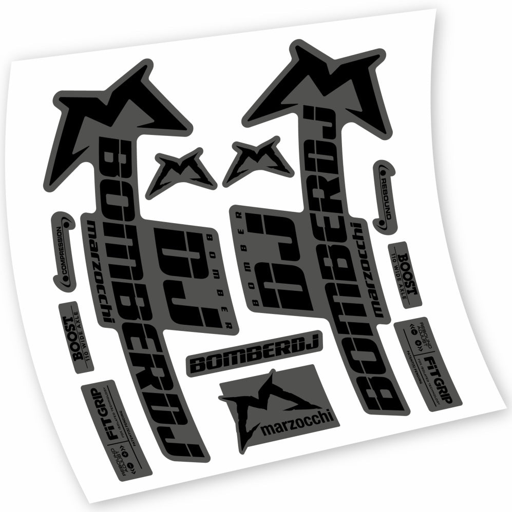 Autocollant Marzocchi Bomber DJ 2021, Fourche 29, Vélo vinyle sticker