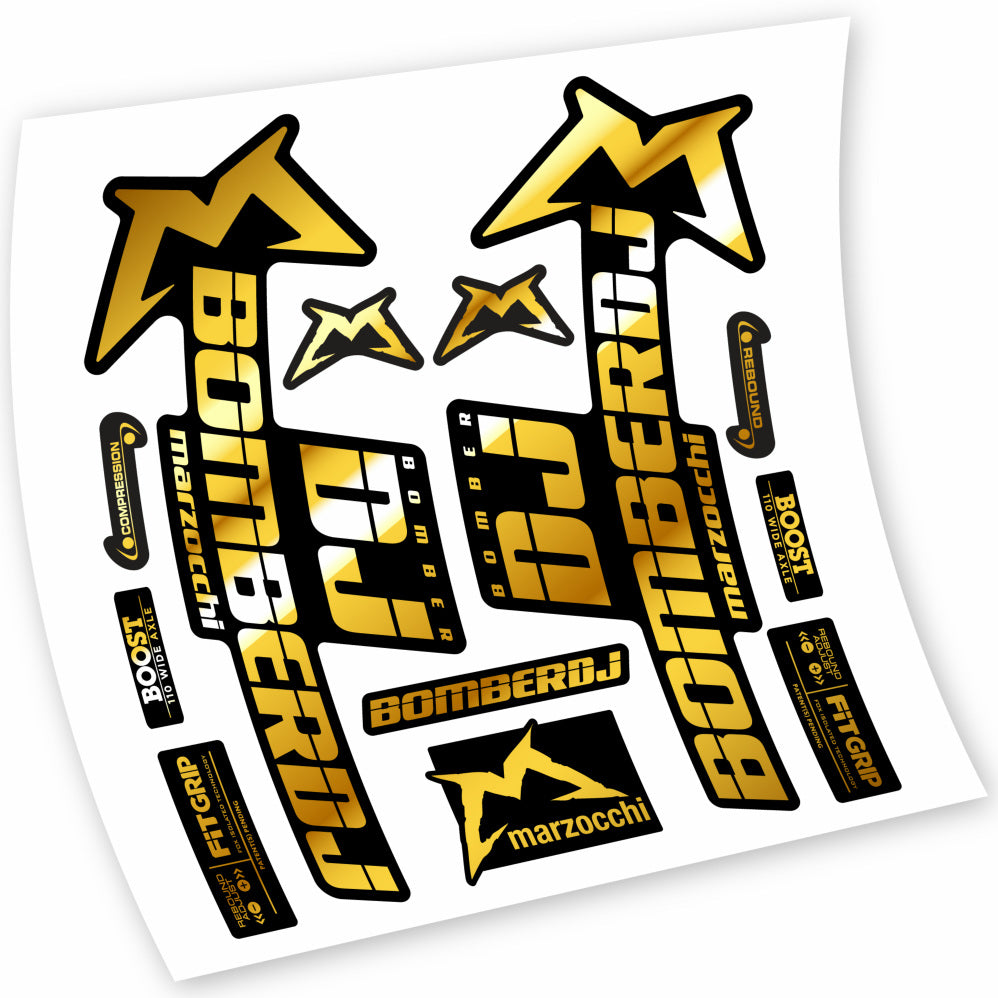 Autocollant Marzocchi Bomber DJ 2021, Fourche 29, Vélo vinyle sticker