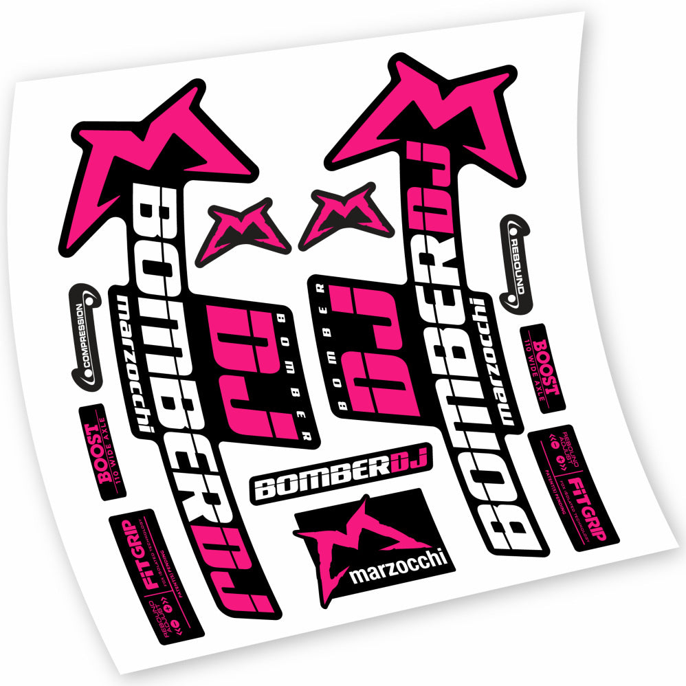 Autocollant Marzocchi Bomber DJ 2021, Fourche 29, Vélo vinyle sticker