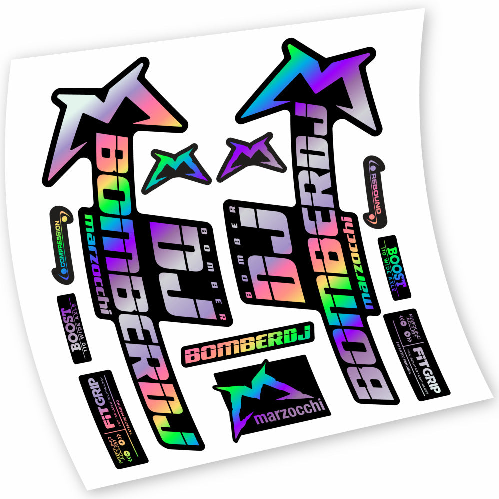 Autocollant Marzocchi Bomber DJ 2021, Fourche 29, Vélo vinyle sticker