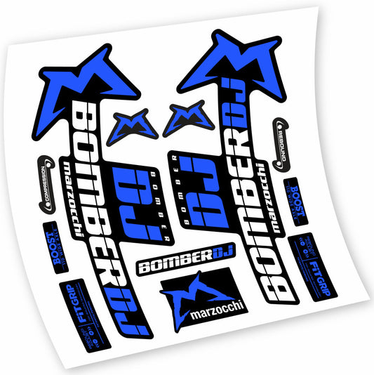 Autocollant Marzocchi Bomber DJ 2021, Fourche 29, Vélo vinyle sticker