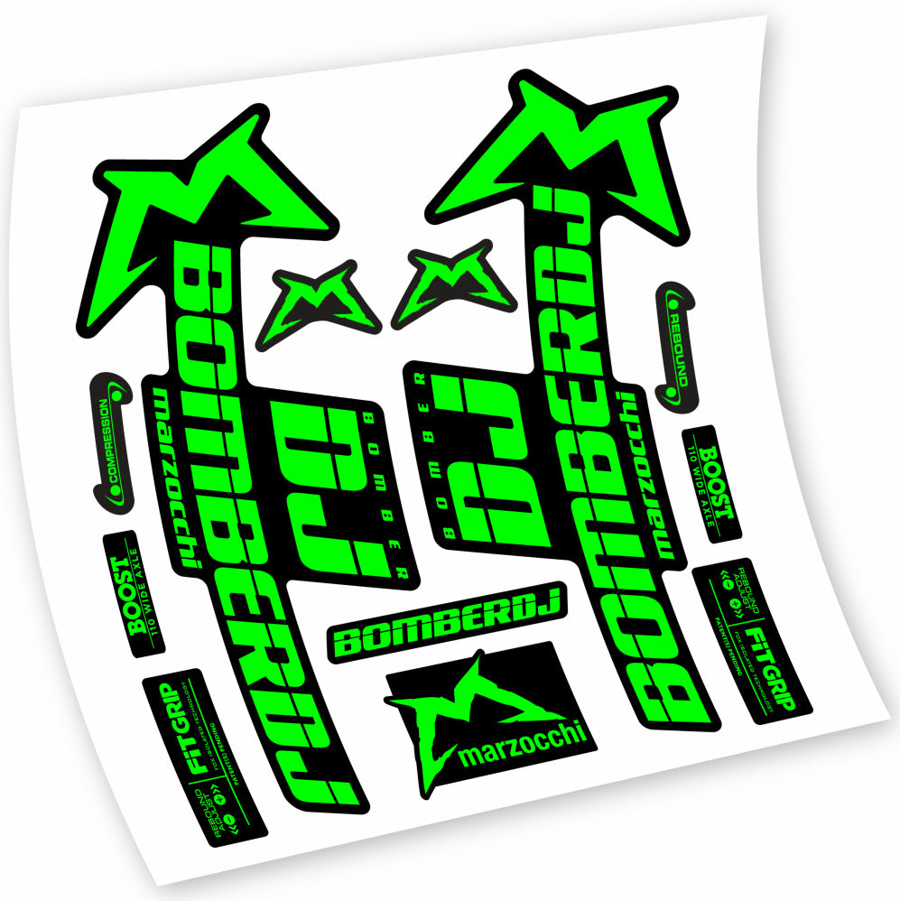 Autocollant Marzocchi Bomber DJ 2021, Fourche 29, Vélo vinyle sticker