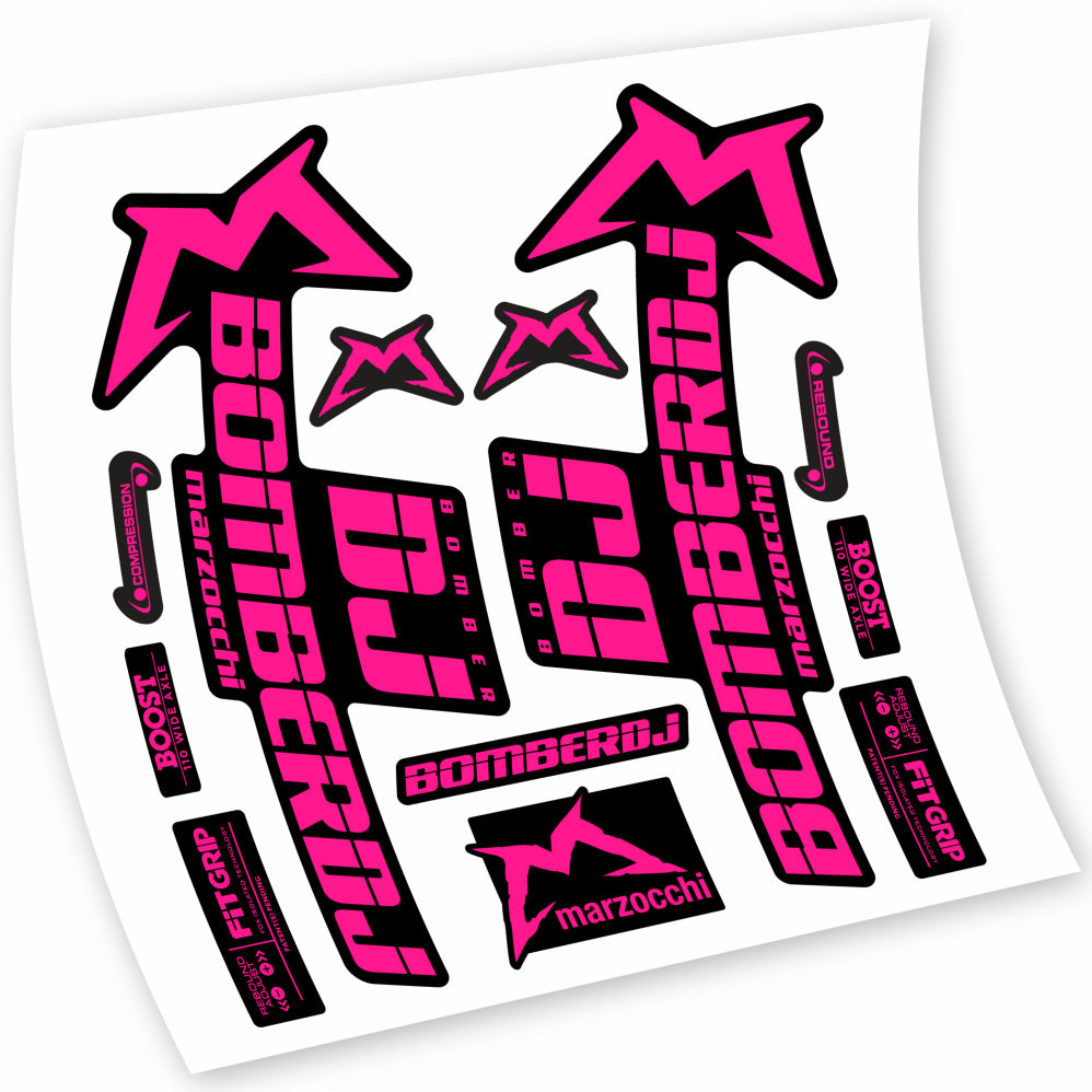 Autocollant Marzocchi Bomber DJ 2021, Fourche 29, Vélo vinyle sticker