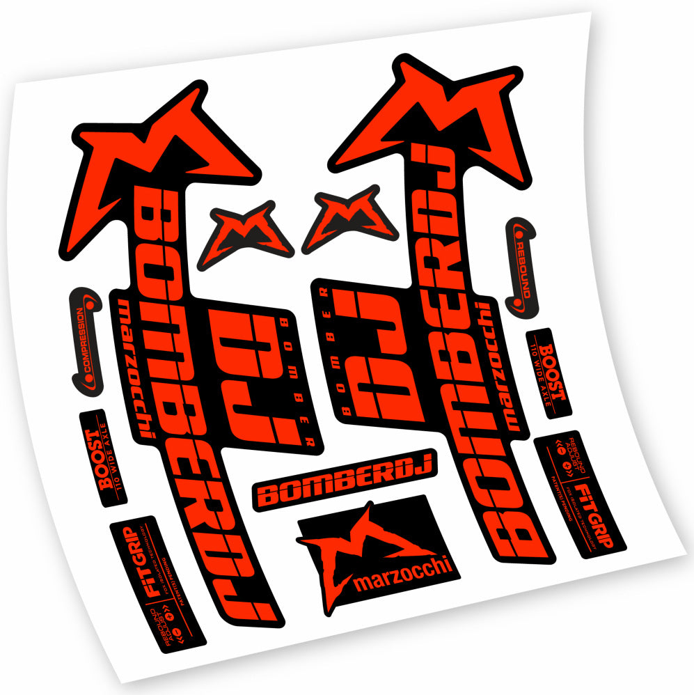 Autocollant Marzocchi Bomber DJ 2021, Fourche 29, Vélo vinyle sticker