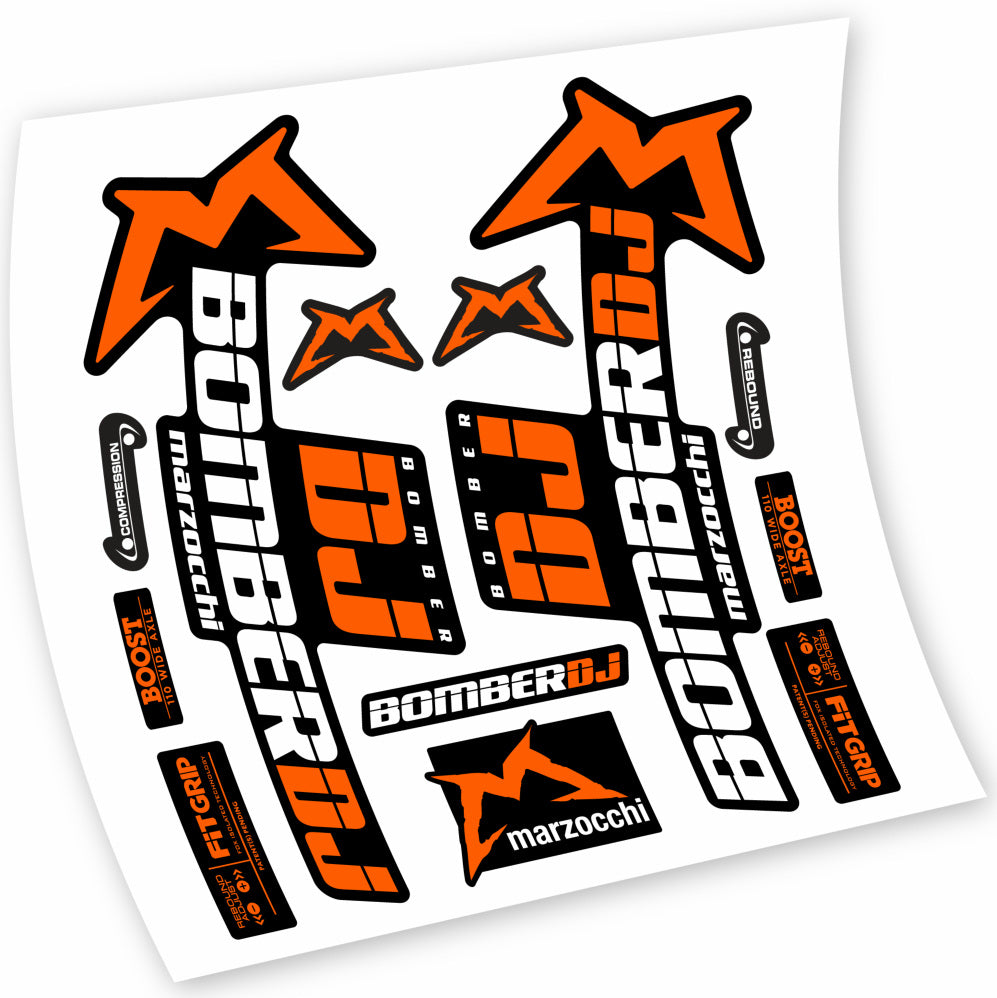 Autocollant Marzocchi Bomber DJ 2021, Fourche 29, Vélo vinyle sticker