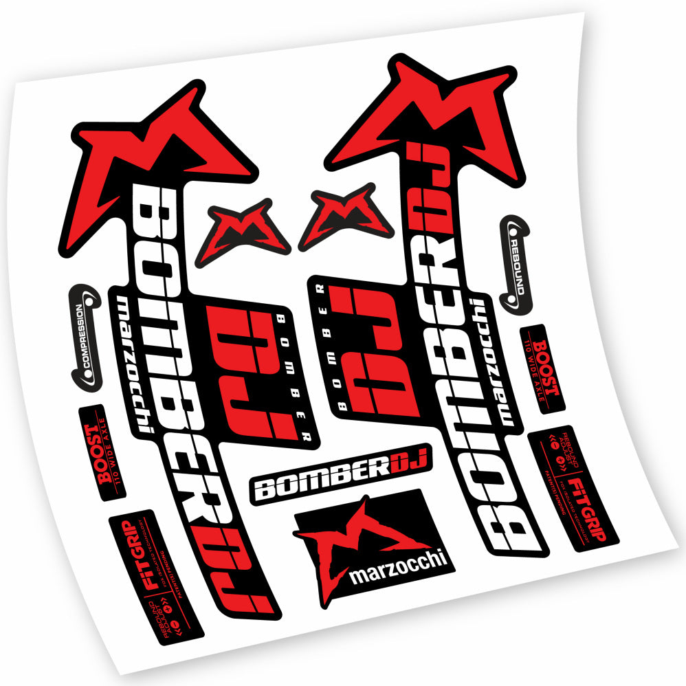 Autocollant Marzocchi Bomber DJ 2021, Fourche 29, Vélo vinyle sticker