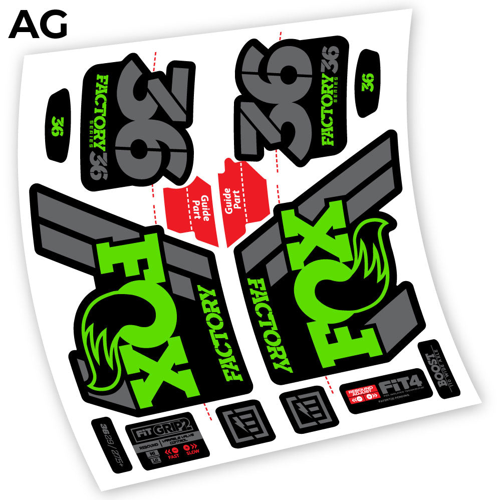 Autocollant Fox 36 Factory 2019, Vélo Fourche, autocollant vinyle