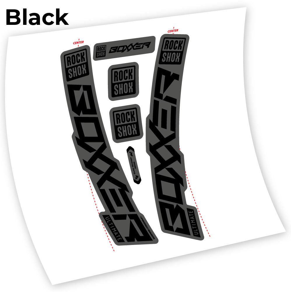 Autocollant Rock Shox Boxxer Ultimate 2020 Fourche 27.5 Vélo vinyle autocollant
