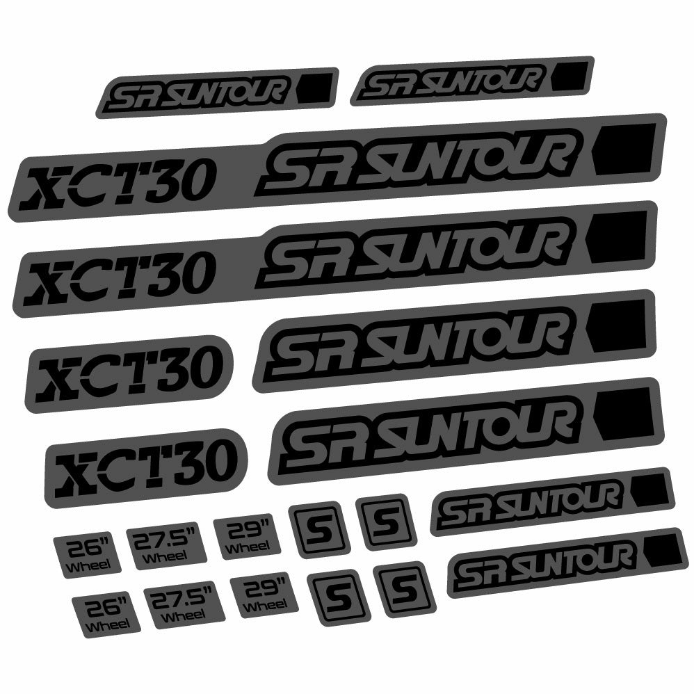 Autocollant Sr Suntour XCT 30, Fourche 27.5, Autocollant vélo vinyle