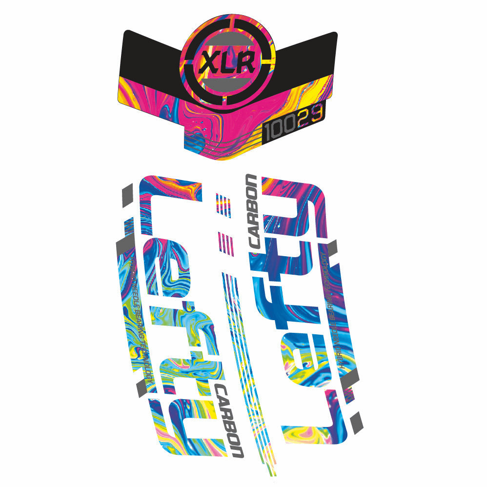 Autocollant Scalpel 29 Team Lefty XLR 100 2015, Fourche 29, Autocollant Vélo vinyle