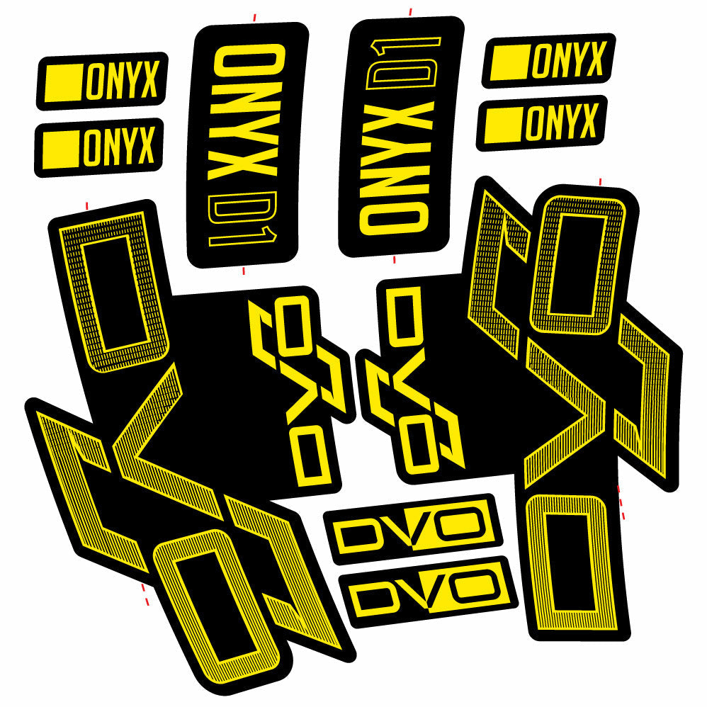 Autocollant DVO Onyx D1, Fourche 29, Vélo vinyle sticker