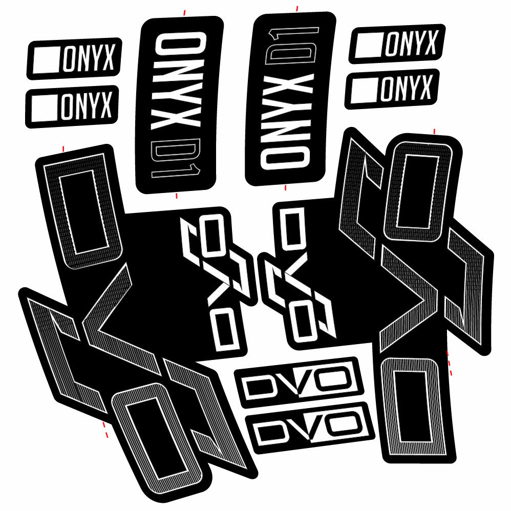 Autocollant DVO Onyx D1, Fourche 29, Vélo vinyle sticker